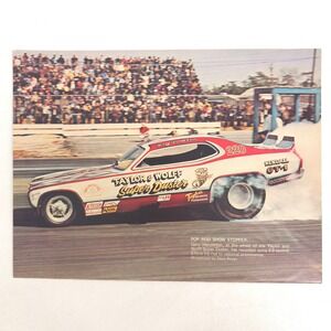 Vintage Plymouth Super Duster Print Ad Taylor & Wolff Drag Racing Advertising